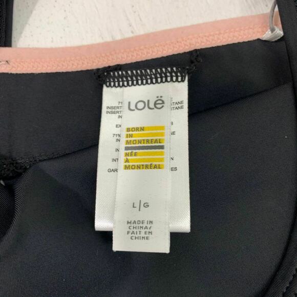 Lole Kayla Edition Tank Top Women's Size L Stretch Workout Racerback Black Shirt - Picture 10 of 12